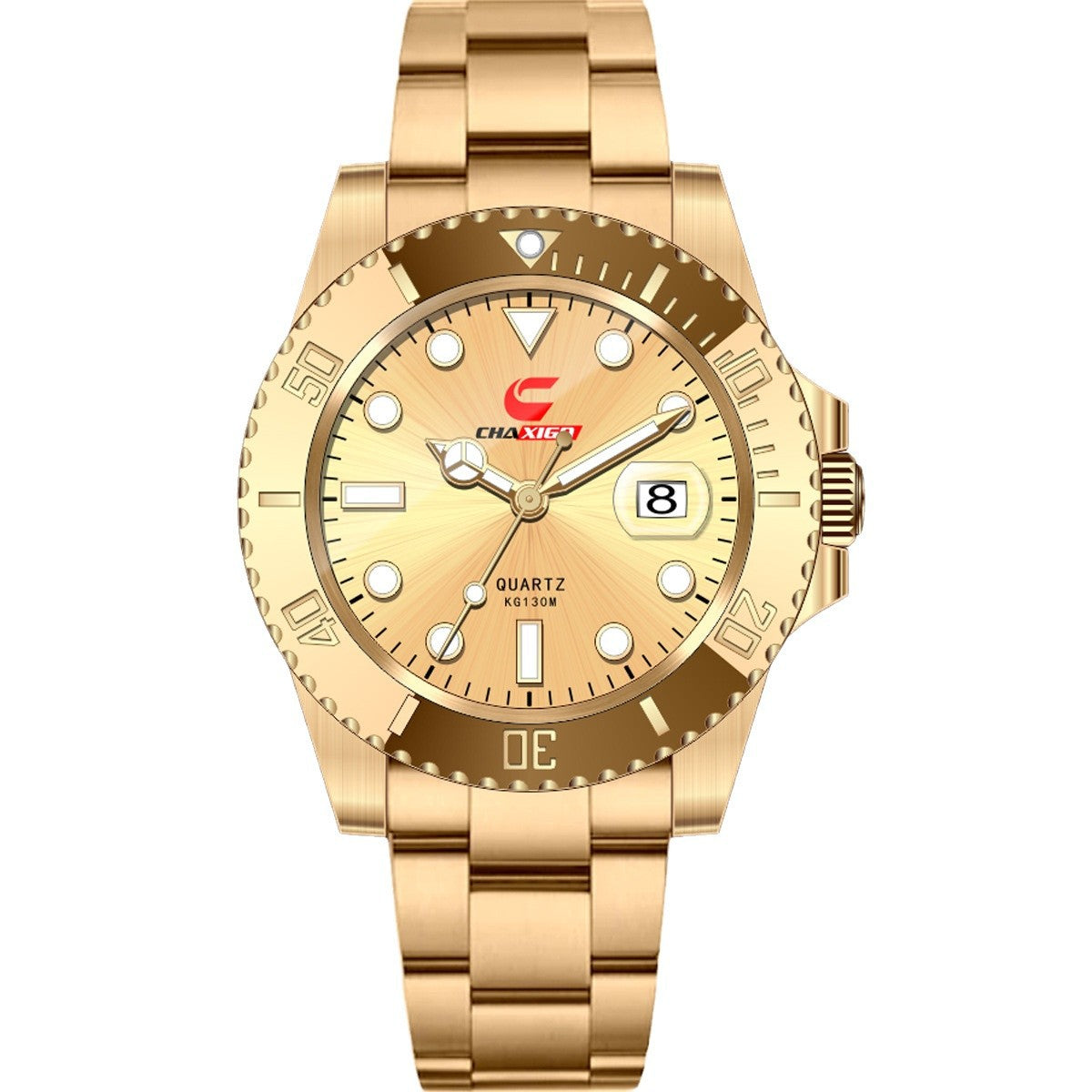 Chrono Gold – Elegante Herrenuhr im klassischen Stil