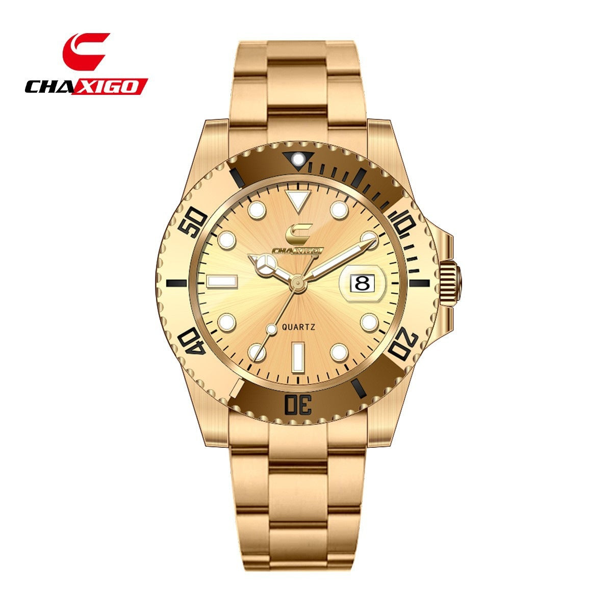 Chrono Gold – Elegante Herrenuhr im klassischen Stil